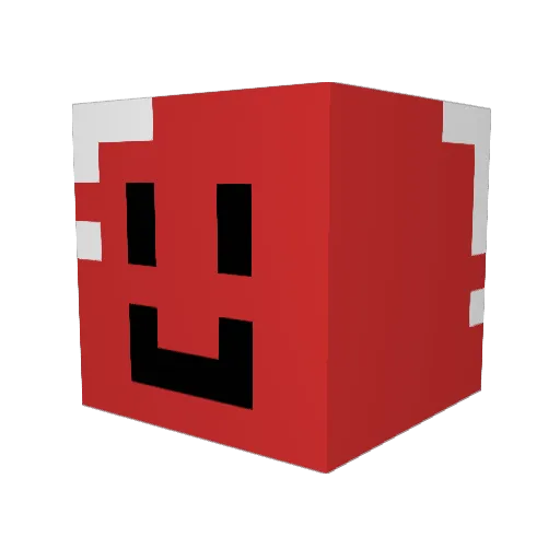 AMASUMI Minecraft avatar head, 3D render