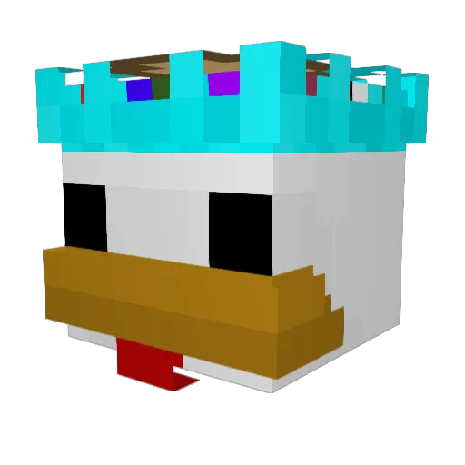 AMBUSH_yeti Minecraft avatar head, 3D render