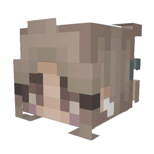 AME0303 Minecraft avatar head, 3D render