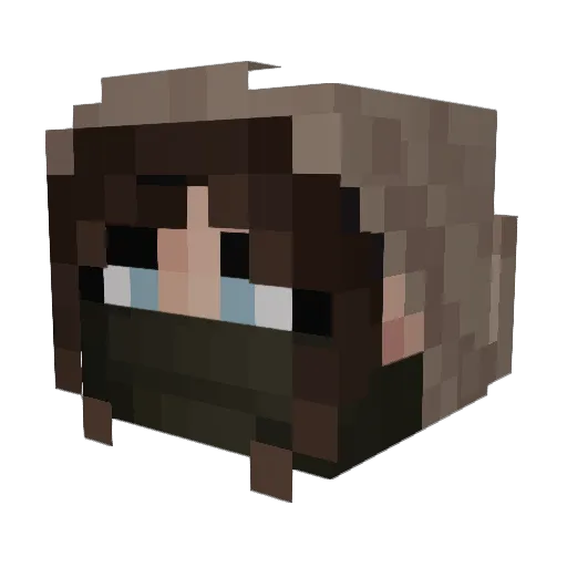 AME13340 Minecraft avatar head, 3D render