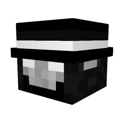 AMESEGINALE Minecraft avatar head, 3D render