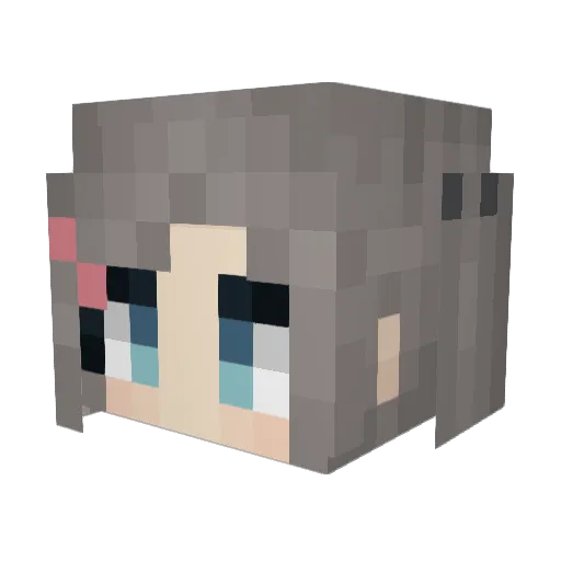 AME_Avera Minecraft avatar head, 3D render