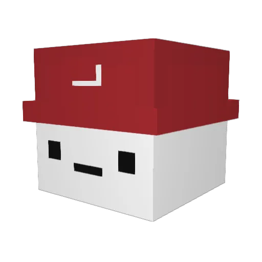 AMFFD Minecraft avatar head, 3D render