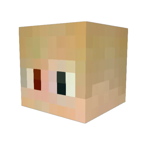 AMGGT63s Minecraft avatar head, 3D render