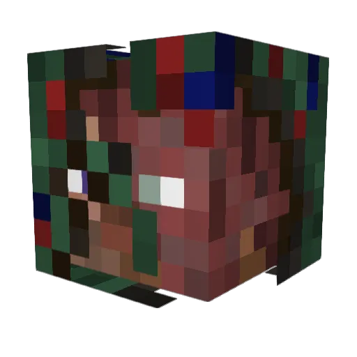 AMINot_Legend Minecraft avatar head, 3D render