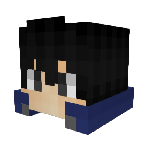 AMIRDAN Minecraft avatar head, 3D render