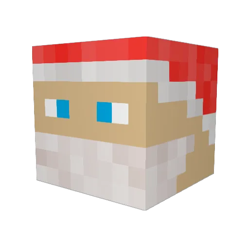 AMLee14 Minecraft avatar head, 3D render