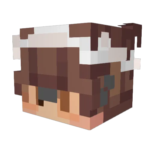 AMMarkarka Minecraft avatar head, 3D render