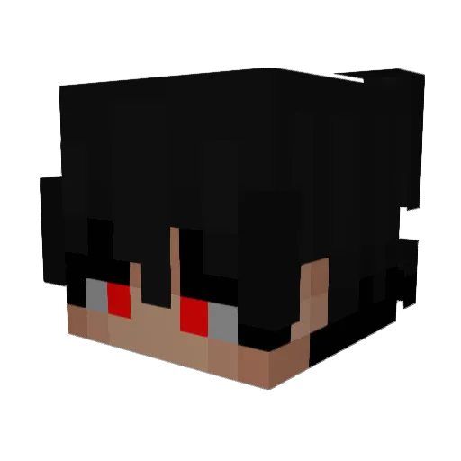 AMNA02 Minecraft avatar head, 3D render