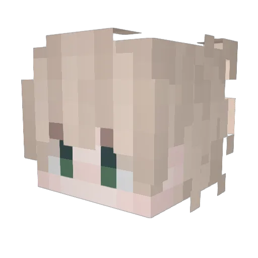 AMOHbI4 Minecraft avatar head, 3D render