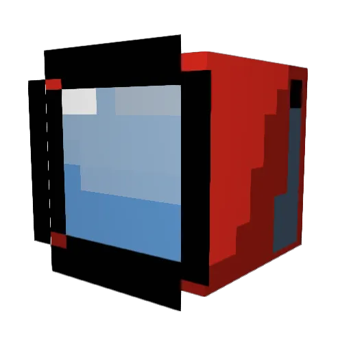 AMONGUSSUSSUSSUS Minecraft avatar head, 3D render