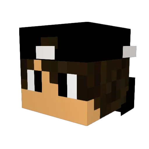 AMORY_YT Minecraft avatar head, 3D render