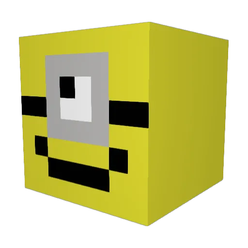 AMPscamper Minecraft avatar head, 3D render