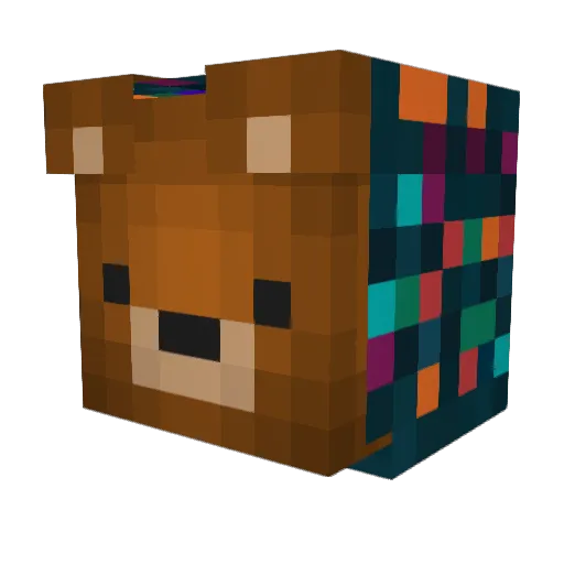 AMR911 Minecraft avatar head, 3D render