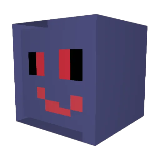 AMSAL98 Minecraft avatar head, 3D render