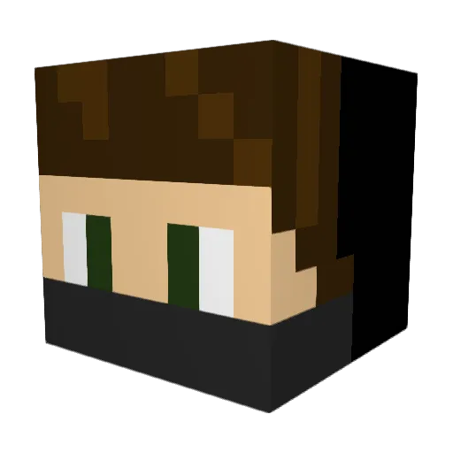 AMT_Protex Minecraft avatar head, 3D render