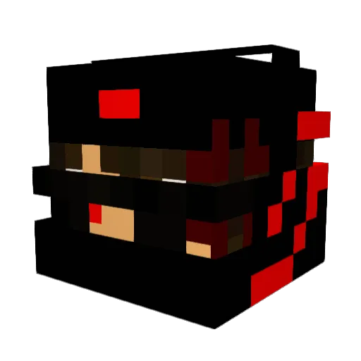 AMVYH_04 Minecraft avatar head, 3D render
