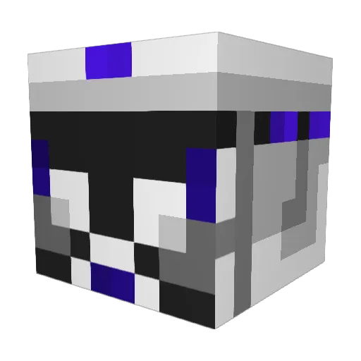 AMWolf_VRC Minecraft avatar head, 3D render