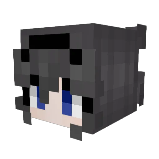 AMXmas Minecraft avatar head, 3D render