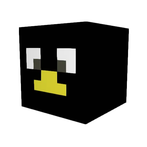 AMZE54 Minecraft avatar head, 3D render
