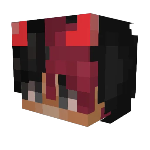 AM_69 Minecraft avatar head, 3D render