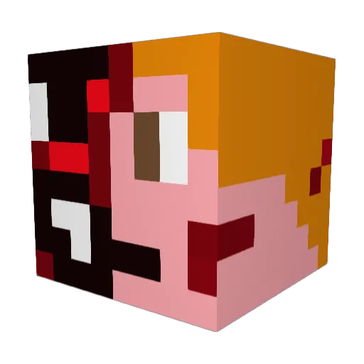 AMaesIngYT Minecraft avatar head, 3D render