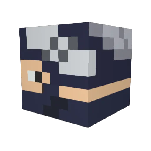 AMagicalPotato Minecraft avatar head, 3D render