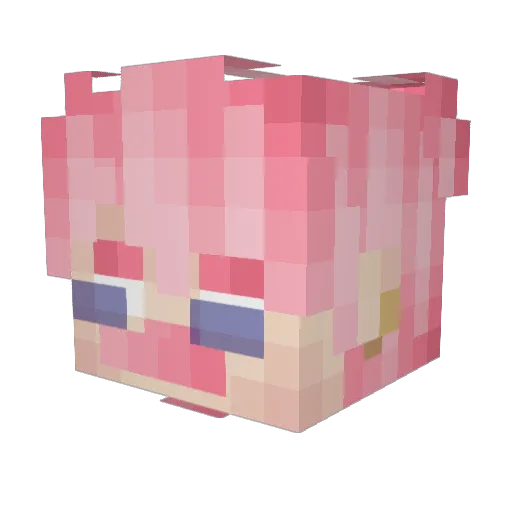 AManInASuit Minecraft avatar head, 3D render
