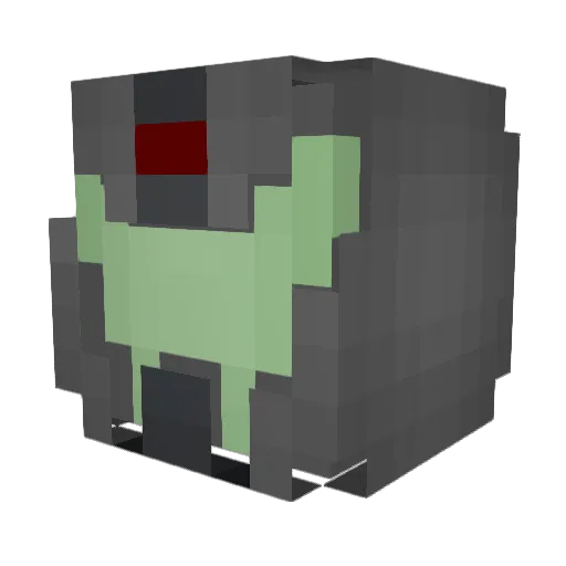 AMerryCat Minecraft avatar head, 3D render