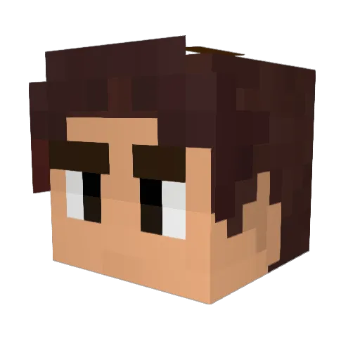 AMiiGoose Minecraft avatar head, 3D render