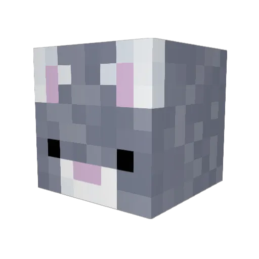 AMikeMove Minecraft avatar head, 3D render