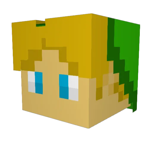 AMoney1534 Minecraft avatar head, 3D render