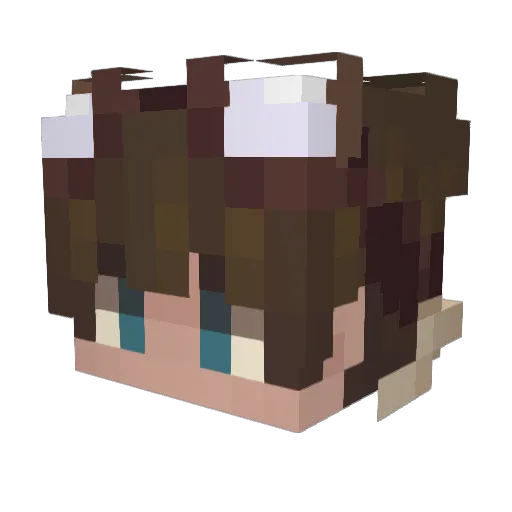 AMoroSXG Minecraft avatar head, 3D render