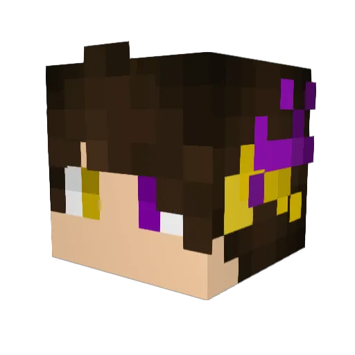 AMothFromSpace Minecraft avatar head, 3D render