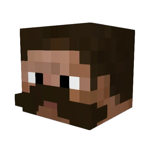 ANALASTEROID Minecraft avatar head, 3D render