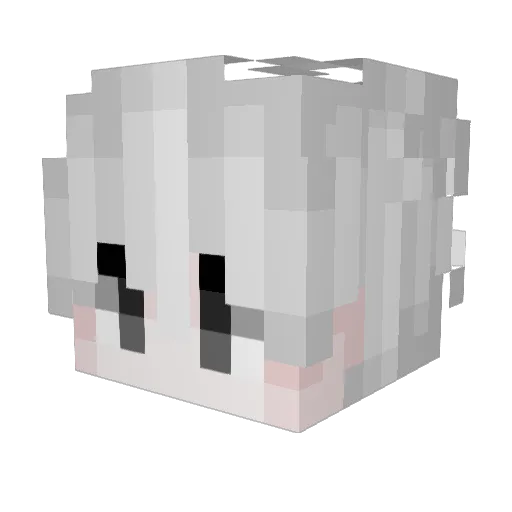 ANAN84 Minecraft avatar head, 3D render