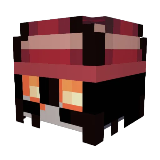 ANARCA222 Minecraft avatar head, 3D render