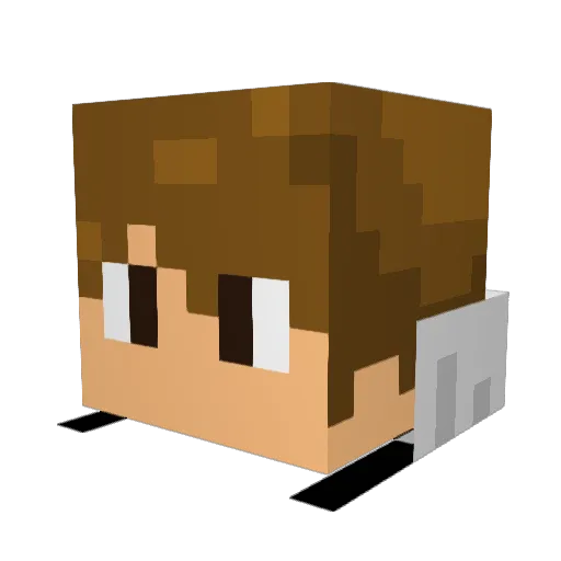 ANARCHIE099 Minecraft avatar head, 3D render