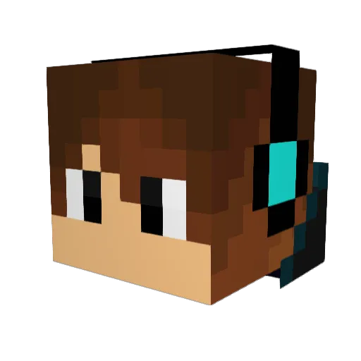 ANCISMO_BR Minecraft avatar head, 3D render