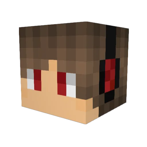ANDELCZ Minecraft avatar head, 3D render