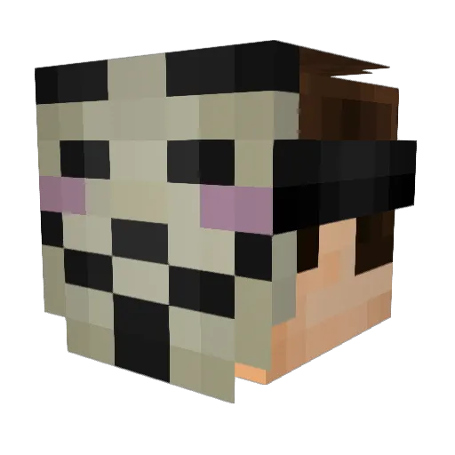 ANDOVEA Minecraft avatar head, 3D render