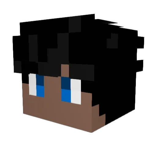 ANDR33S_ Minecraft avatar head, 3D render