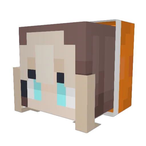 ANDRE1NAS Minecraft avatar head, 3D render