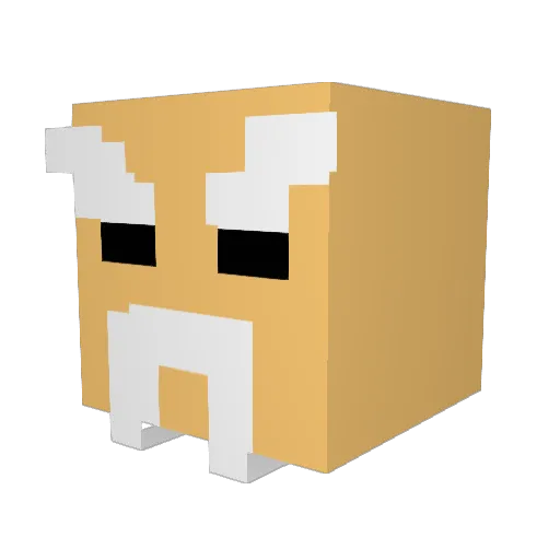 ANDREW_CA01 Minecraft avatar head, 3D render