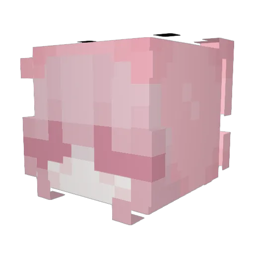 ANDRINEE Minecraft avatar head, 3D render