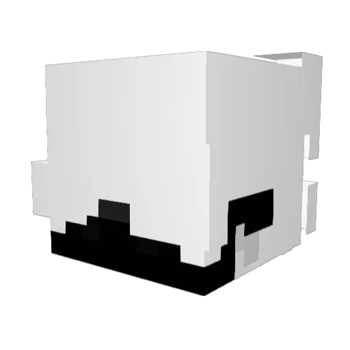 ANDROMADE Minecraft avatar head, 3D render
