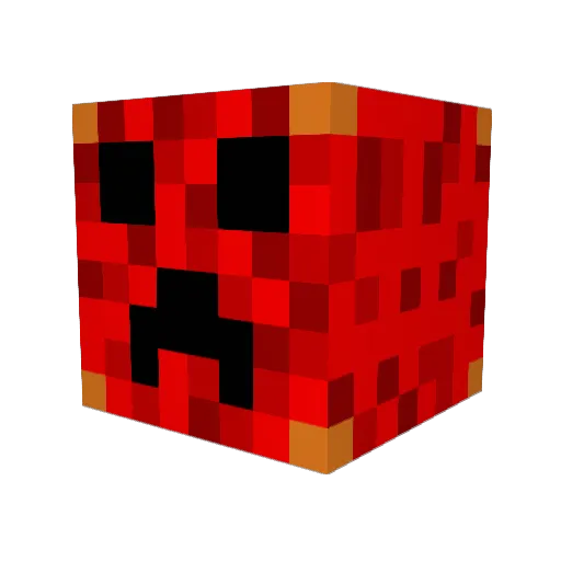 ANDRUEO12 Minecraft avatar head, 3D render