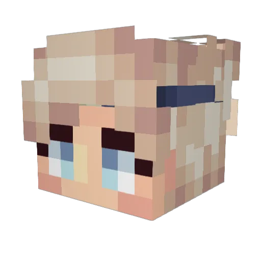 ANDYAK74 Minecraft avatar head, 3D render