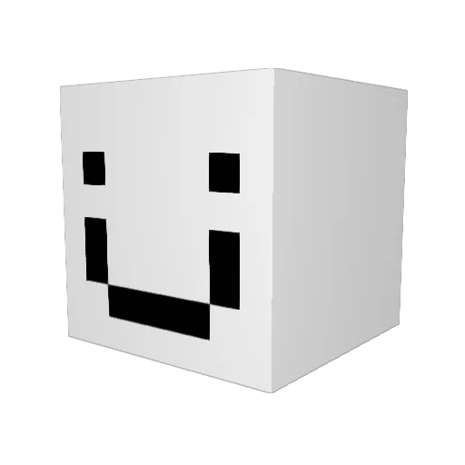 ANDY_1201 Minecraft avatar head, 3D render
