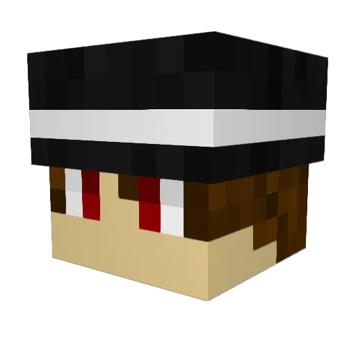 ANDreIDavid_ Minecraft avatar head, 3D render